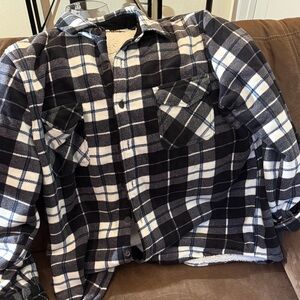 Plaid Button-Up Shirt